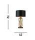Ethan 1 Light Table Lamp Gold Black Shade E27_Line