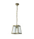 Voyager 1 Light Lantern Pendant Antique Brass E27_Off