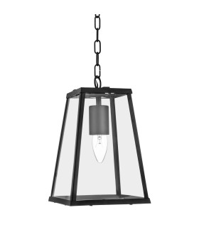 1 Light Lantern Pendant Black E27_Off