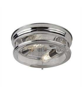 Edinburgh 2 Light Bathroom Flush Ceiling Light Chrome IP44 E27_Main