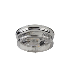 Edinburgh 2 Light Bathroom Flush Ceiling Light Chrome IP44 E27_Off