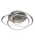 Magic Integrated LED 3 Light Flush Satin Silver White Silver_Main