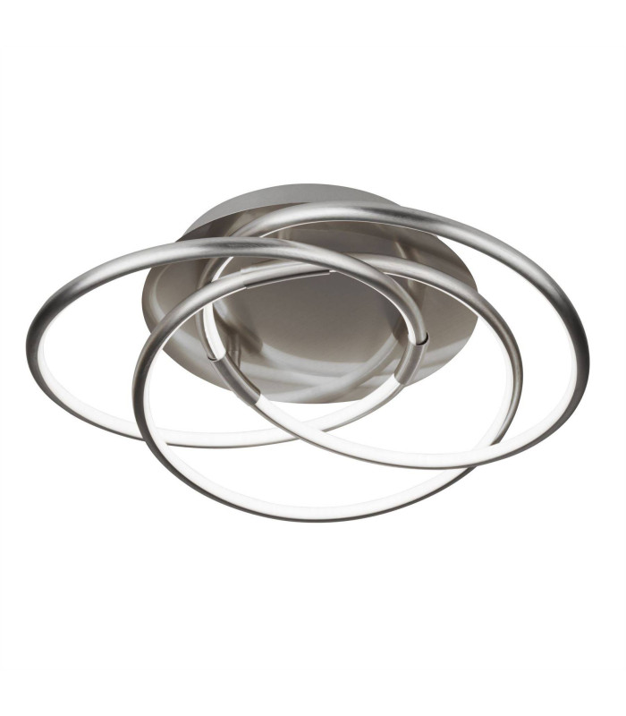 Magic Integrated LED 3 Light Flush Satin Silver White Silver_Main