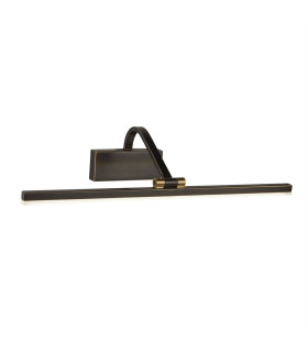 Integrated LED 1 Light Picture Wall Light Black Brushed Gold_Main