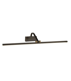 Integrated LED 1 Light Picture Wall Light Black Brushed Gold_Main
