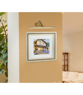 Integrated LED 1 Light Picture Wall Light Brushed Gold_Room