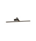 Integrated LED 1 Light Picture Wall Light Black Brushed Gold_Off