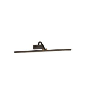 Integrated LED 1 Light Picture Wall Light Black Brushed Gold_Off