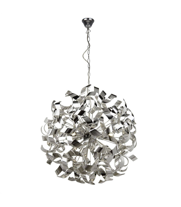 Curls 6 Light Ribbon Pendant Chrome G9_Main