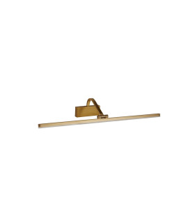Integrated LED 1 Light Picture Wall Light Brushed Gold_Off