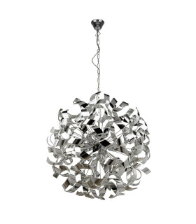 Curls 6 Light Ribbon Pendant Chrome G9_Off