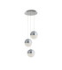 Marbles Integrated LED 3 Light Cluster Pendant Chrome_Main
