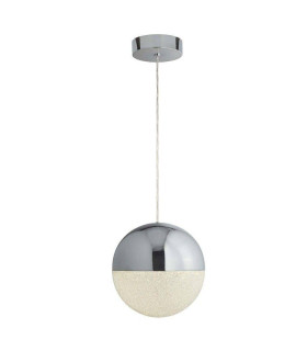 Marbles Integrated LED 1 Light Globe Pendant Chrome_Main