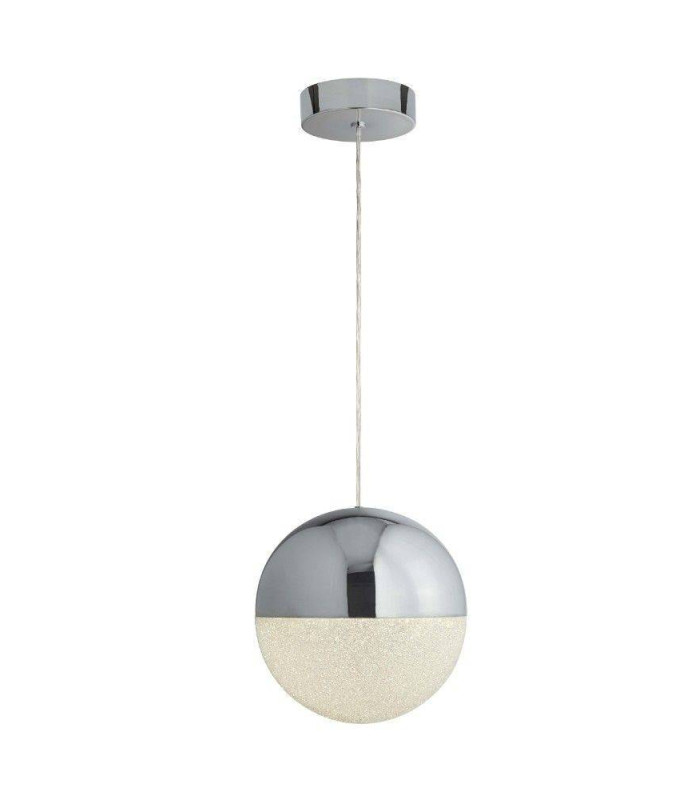 Marbles Integrated LED 1 Light Globe Pendant Chrome_Main