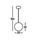 Marbles Integrated LED 1 Light Globe Pendant Chrome_Line
