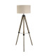 Easel 1 Light Floor Lamp Black Linen Shade E27_Main