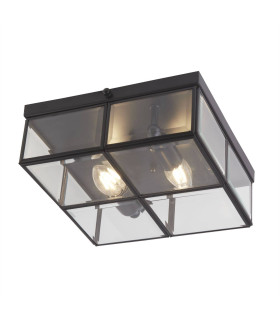 2 Light Semi Flush Matt Black E14_Main