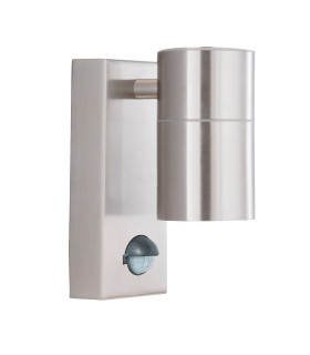 1 Light Wall Light Stainless Steel IP44 GU10_Off