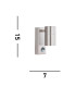 1 Light Wall Light Stainless Steel IP44 GU10_Line