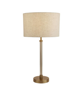 1 Light Table Lamp Bronze Cream Shade E27_Main