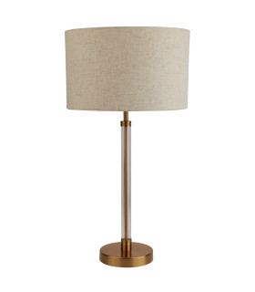 1 Light Table Lamp Bronze Cream Shade E27_Off