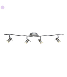 Aries 4 Light Bathroom Chrome Satin Silver IP44 GU10_Main