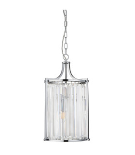 Victoria 2 Light Pendant Chrome with Glass E14_Off