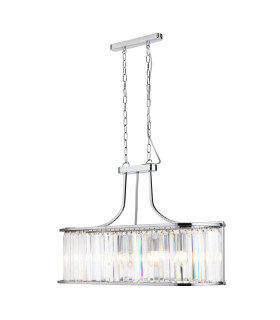 Victoria 5 Light Bar Pendant Chrome with Glass E27_Main