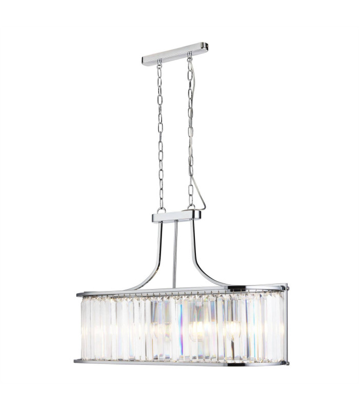 Victoria 5 Light Bar Pendant Chrome with Glass E27_Main