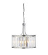 Victoria 5 Light Round Pendant Chrome with Glass E27_Main