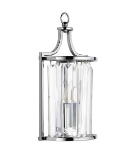 Victoria 1 Light Wall Light Chrome with Glass E14_Off