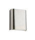 Integrated LED 2 Light Wall Light Satin Silver Silver Frosted_Off