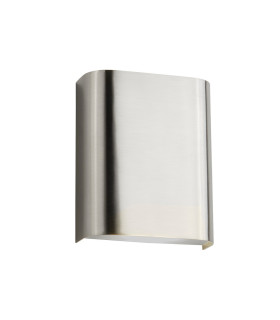 Integrated LED 2 Light Wall Light Satin Silver Silver Frosted_Off