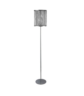 Elise 2 Light Floor Lamp Chrome Crystal Drops E14_Off