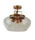 Boule 3 Light Semi Flush Bronze Glass E27_Off