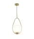 Avalon 1 Light Pendant Gold Opal Glass E27_Main