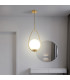 Avalon 1 Light Pendant Gold Opal Glass E27_Room