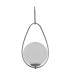 Avalon 1 Light Pendant Satin Silver Opal Glass E27_Off