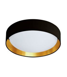 Gianna Integrated LED 1 Light Flush Ceiling Light White Black Gold_Off
