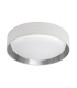 Gianna Integrated LED 1 Light Flush Ceiling Light White Silver_Off