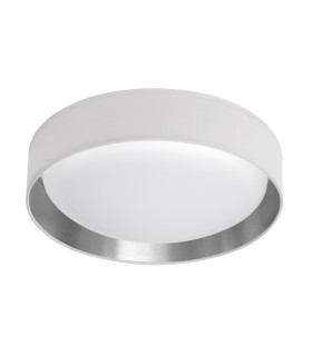 Gianna Integrated LED 1 Light Flush Ceiling Light White Silver_Off