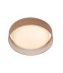Gianna Integrated LED 1 Light Flush Ceiling Light White Brown_Main
