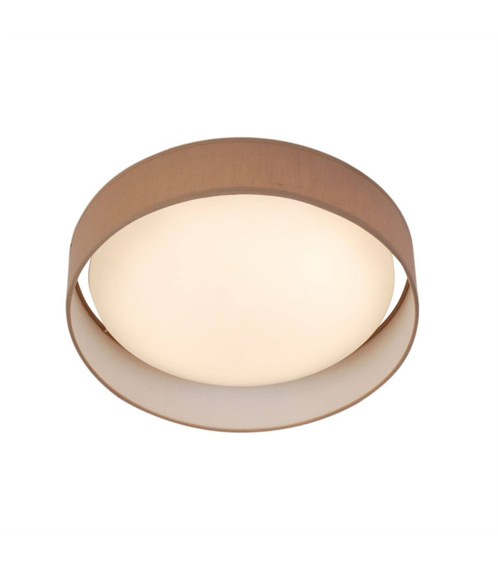 Gianna Integrated LED 1 Light Flush Ceiling Light White Brown_Main