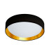 Gianna Integrated LED 1 Light Flush Ceiling Light Black Gold_Off