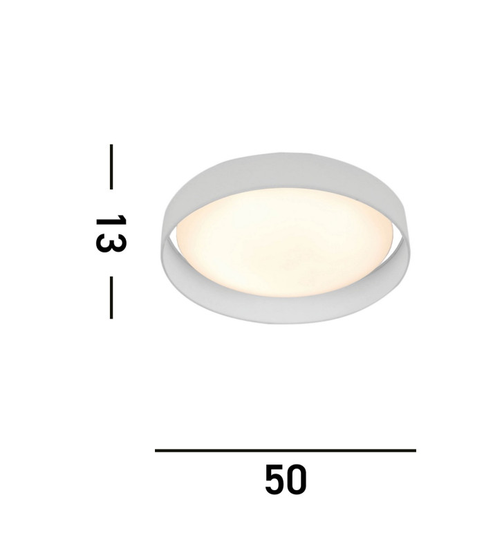 Gianna Integrated LED 1 Light Flush Ceiling Light White_Line