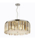 Clarissa 5 Light Ceiling Pendant Chrome Crystal Prism Drops E14_Main