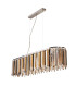 Clarissa 8 Light Bar Ceiling Pendant Chrome Crystal Prism Drops E14_Off