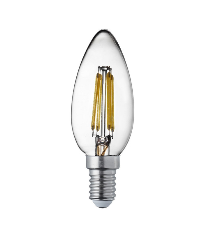 10 PACK Dimmable E14 Led Filament Candle - 4.5W 400Lm Warm White 2700K_Main
