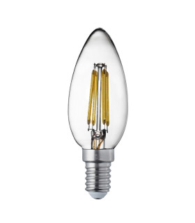 10 PACK Dimmable E14 Led Filament Candle - 4.5W 400Lm Warm White 2700K_Off