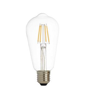 5 PACK Dimmable Led Filament Squirrel Lamp Clear Glass E27 6W 600Lm 2700K_Off